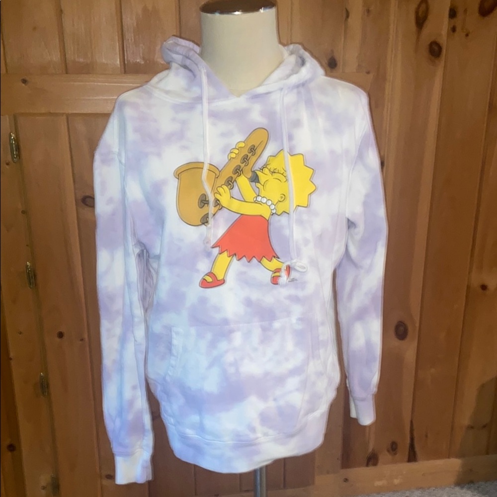 Lisa Simpson Saxophone Graphic Hoodie